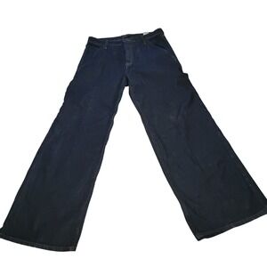 Banana Republic High Rise Dark Wash Denim Jeans 10 wide leg Y2K Streetwear comfy